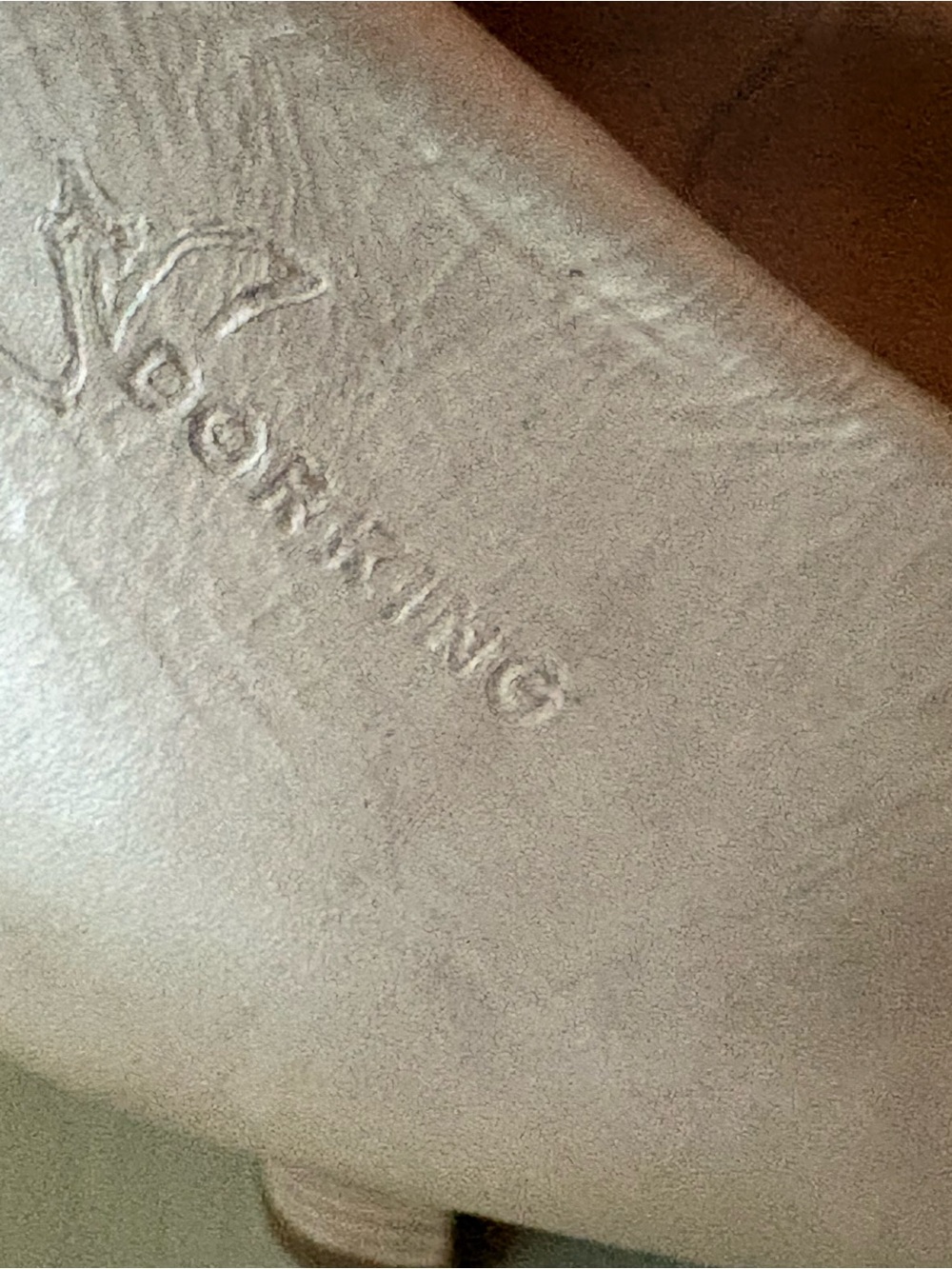 Dorking Women's Low Heel Leather Pumps Pearl sz 39 - Picture 3 of 10